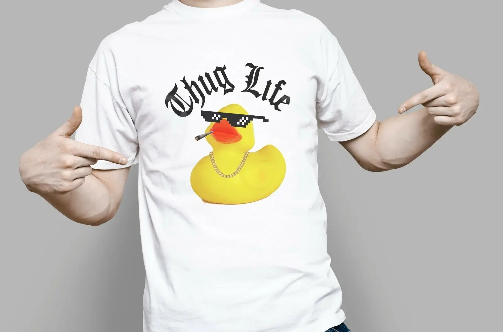 

Hot Sale Thug Life Duck New Funny Men Tshirt Ideal Gift Tees