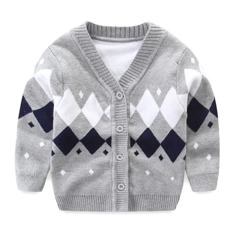 Newborn Baby Sweater For Boy Cotton Soft Baby Cardigan Long Sleeve V