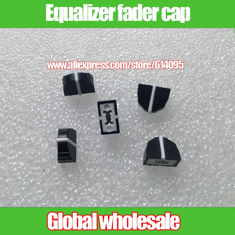 

10pcs black DBX2231 equalizer fader cap / 11MMX9MM hole 4MM potentiometer fader knob cap