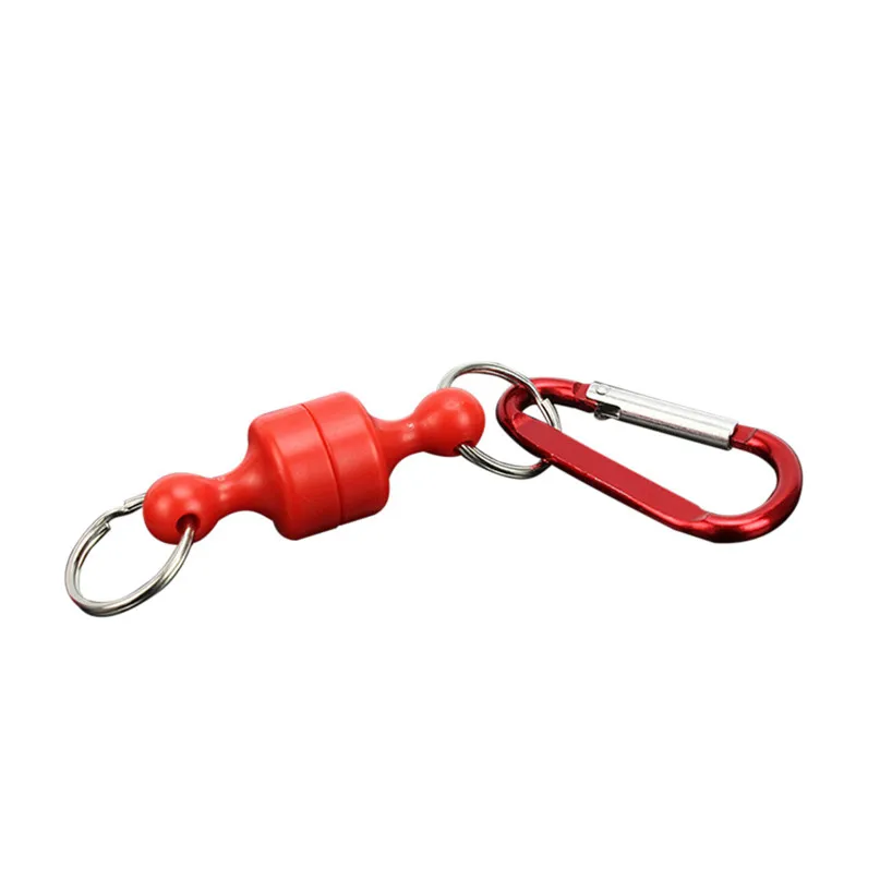 Climbing Holder Carabiner Flying Fish Solid Magnetic Buckle Landing Net Release Holder Carabiner Tackle stainless steel #3j25 (1)