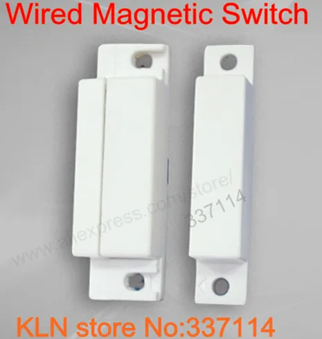 Белого цвета проводной поверхности магнитный переключатель сигнализации датчик двери