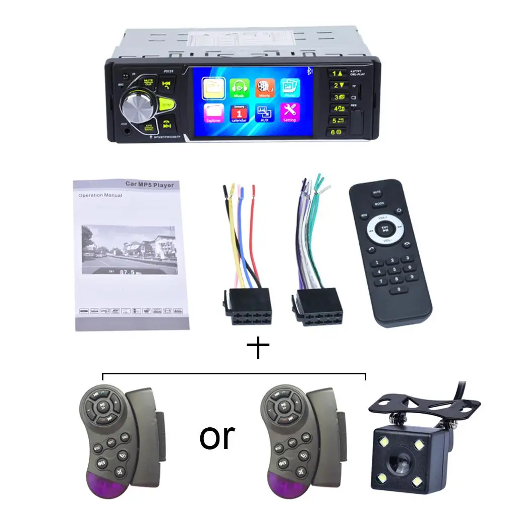 

2 Din Auto Radio 4.0 Inch Car Driving Record Video Mini Camera Mp5 Player Radio HD LCD Display Car Audio IR Rear View Camera