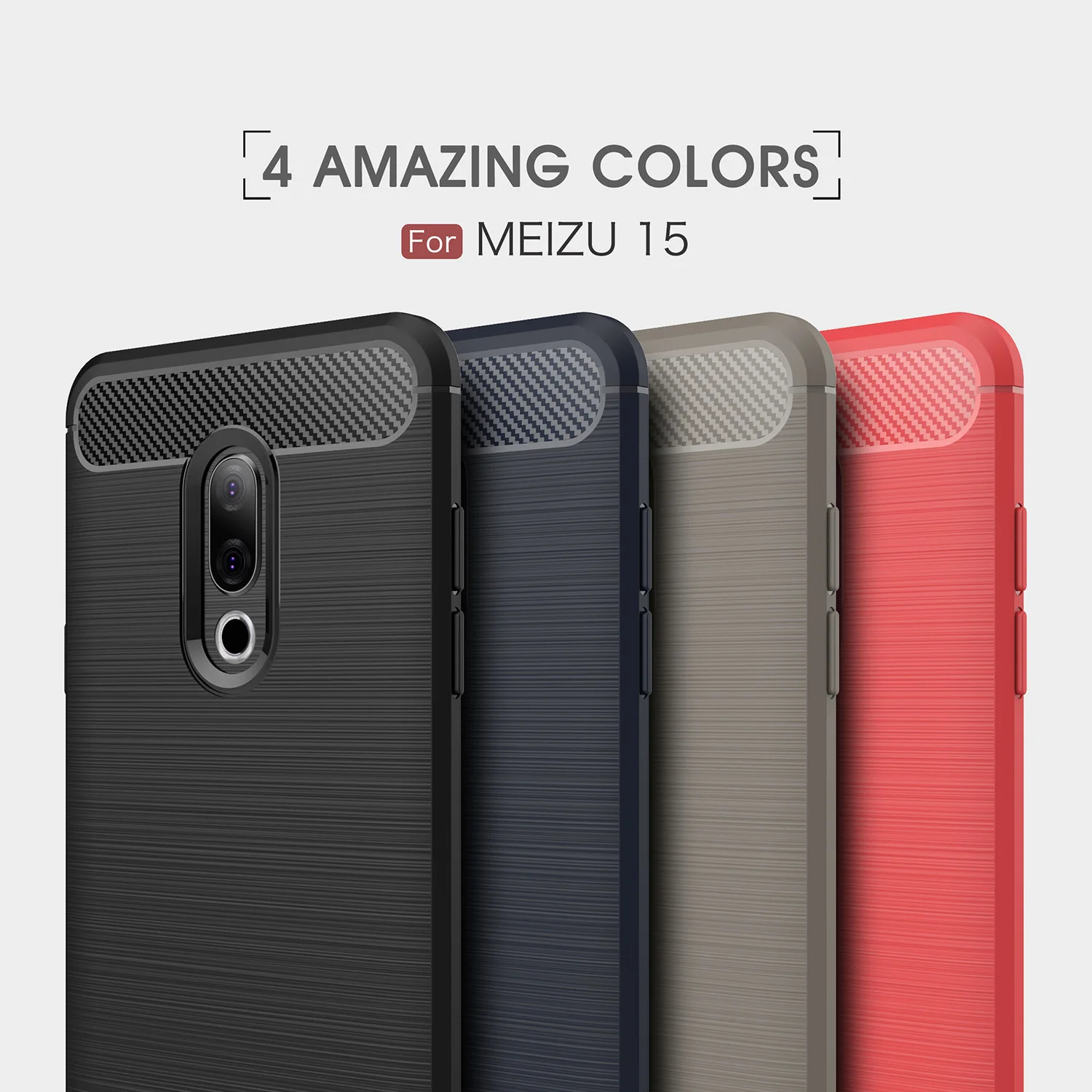 

Silicone Case For Meizu 15 Plus M6 Note M5S M5 Note Pro 7 Plus M3E M2E Case Soft TPU Carbon Fiber Back Cover Bumper Phone Case