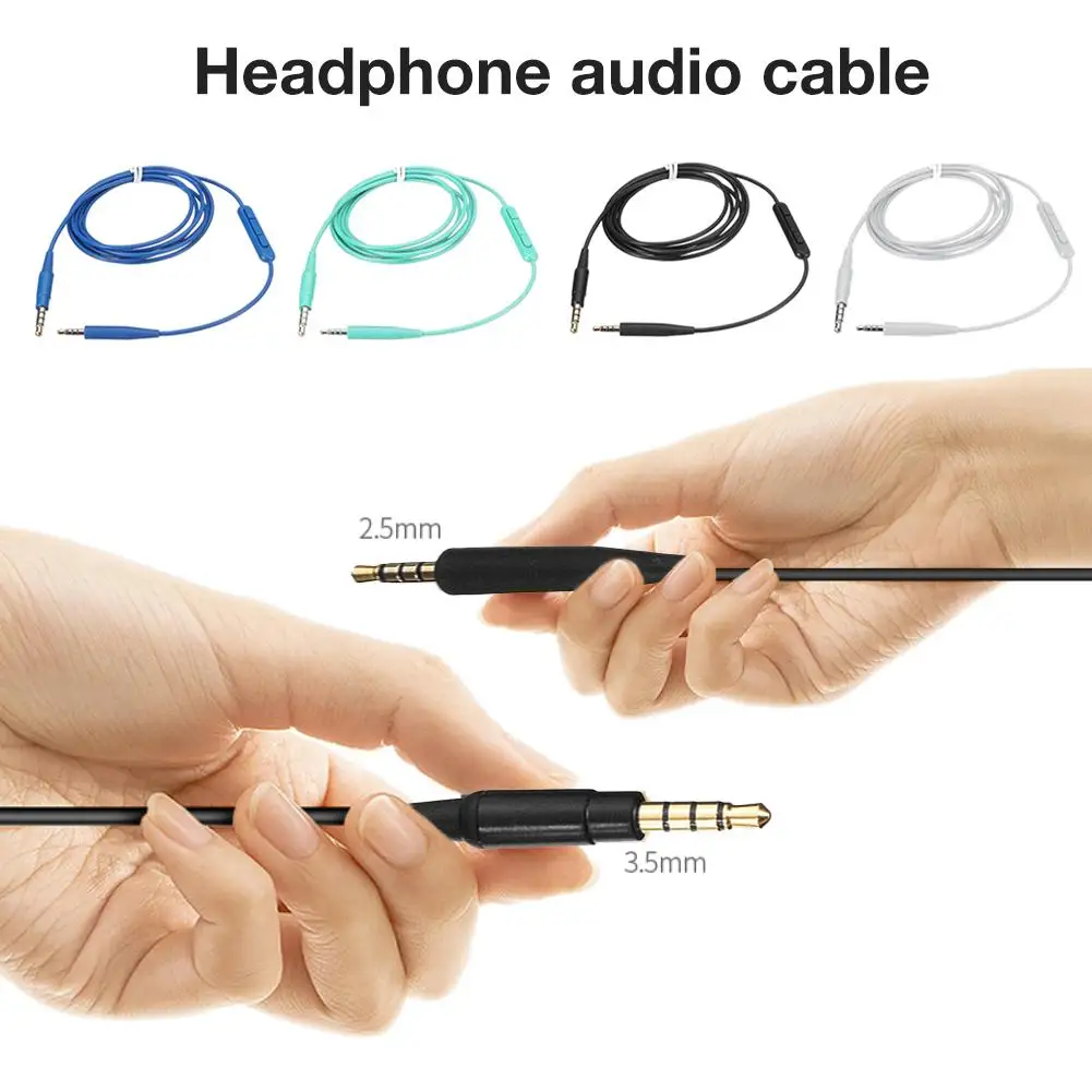4 вида цветов кабель для микрофона аудиокабель наушников Bose Soundtrue Ear с микрофоном