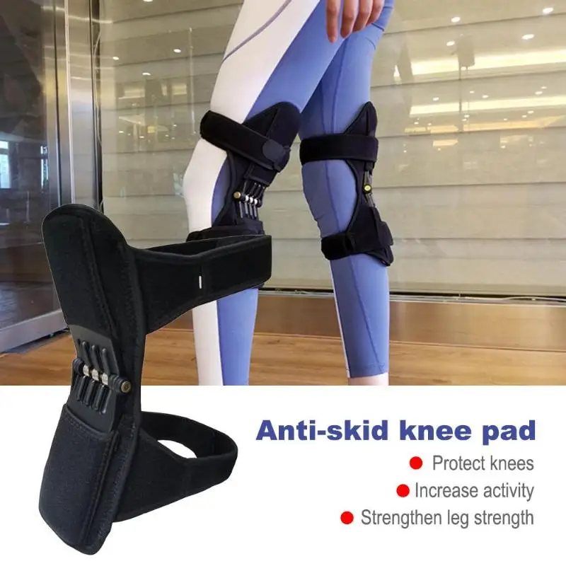 

1 Pair/1pc power leg kneepad Breathable Non Slip Knee Booster Pad Powerful Joint Support Brace Kneepad Sport Patella Protector