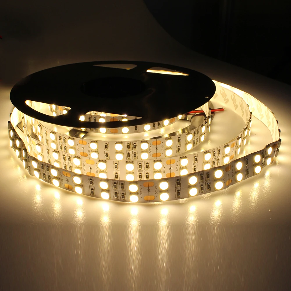 

Tanbaby 5M 600led strip led SMD 5050 120 led/M Double Row fleixble non-waterproof ribbon RGB/White/Warm indoor decoration
