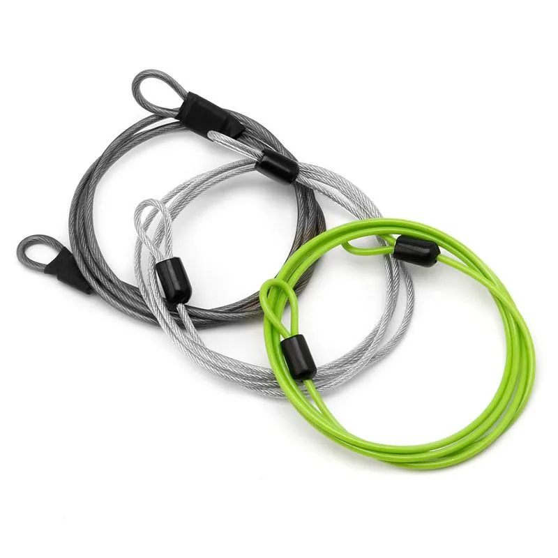 

Cycling Lock Steel Wire Sport Security Loop Cable Lock Bicycle Bikes Scooter U-Lock 100cm x 2mm 3 Colors
