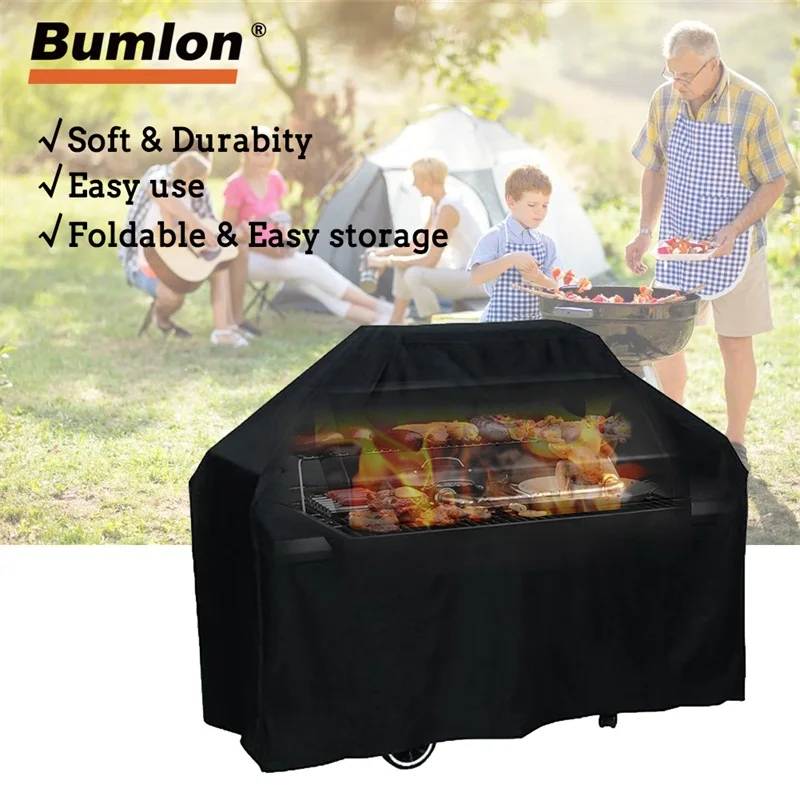 

BBQ Grill Cover 64 Inch Waterproof Outdoor Grill Anti Dust Protector For Gas Charcoal Electric Barbeque Cover 21-0046