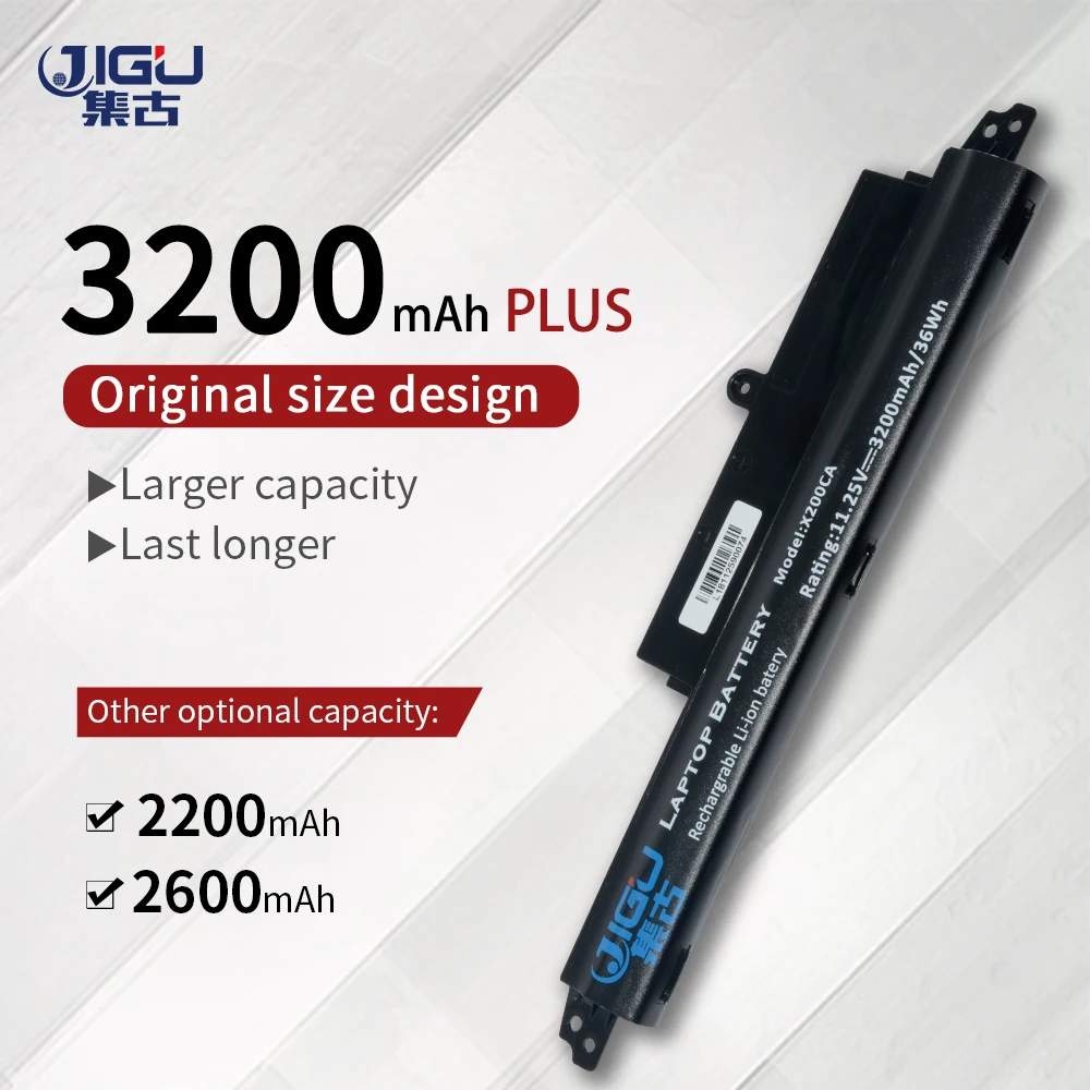 

JIGU A31LM2H A31LM9H A31LMH2 A31N1302 A3INI302 Laptop Battery For Asus For VivoBook F200CA F200M FX200CA X200CA 3CELLS