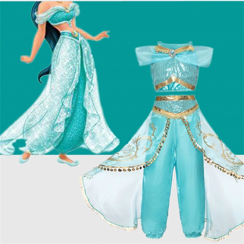 

4-10T Fancy Princess Dress Baby Girl Clothes Kids Halloween Party Cosplay Costume Children Elsa Anna Dress vestidos infantil
