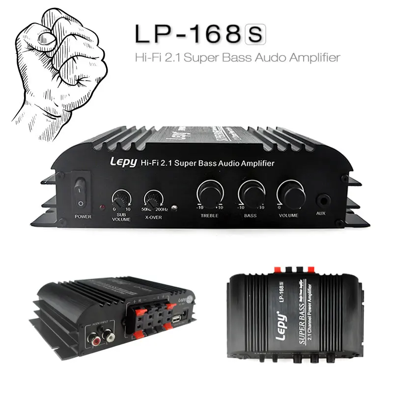 Buy 2.1 channel 40W x2+ 68W RMS output amplifier