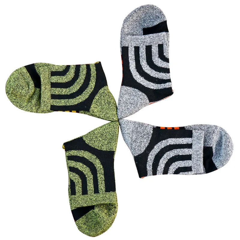 Mountain Climbing Men Socks Patchwork Striped Male Middle Socks Autumn Winter Quick Drying Breathable Men Socks Gifts For Men (7)