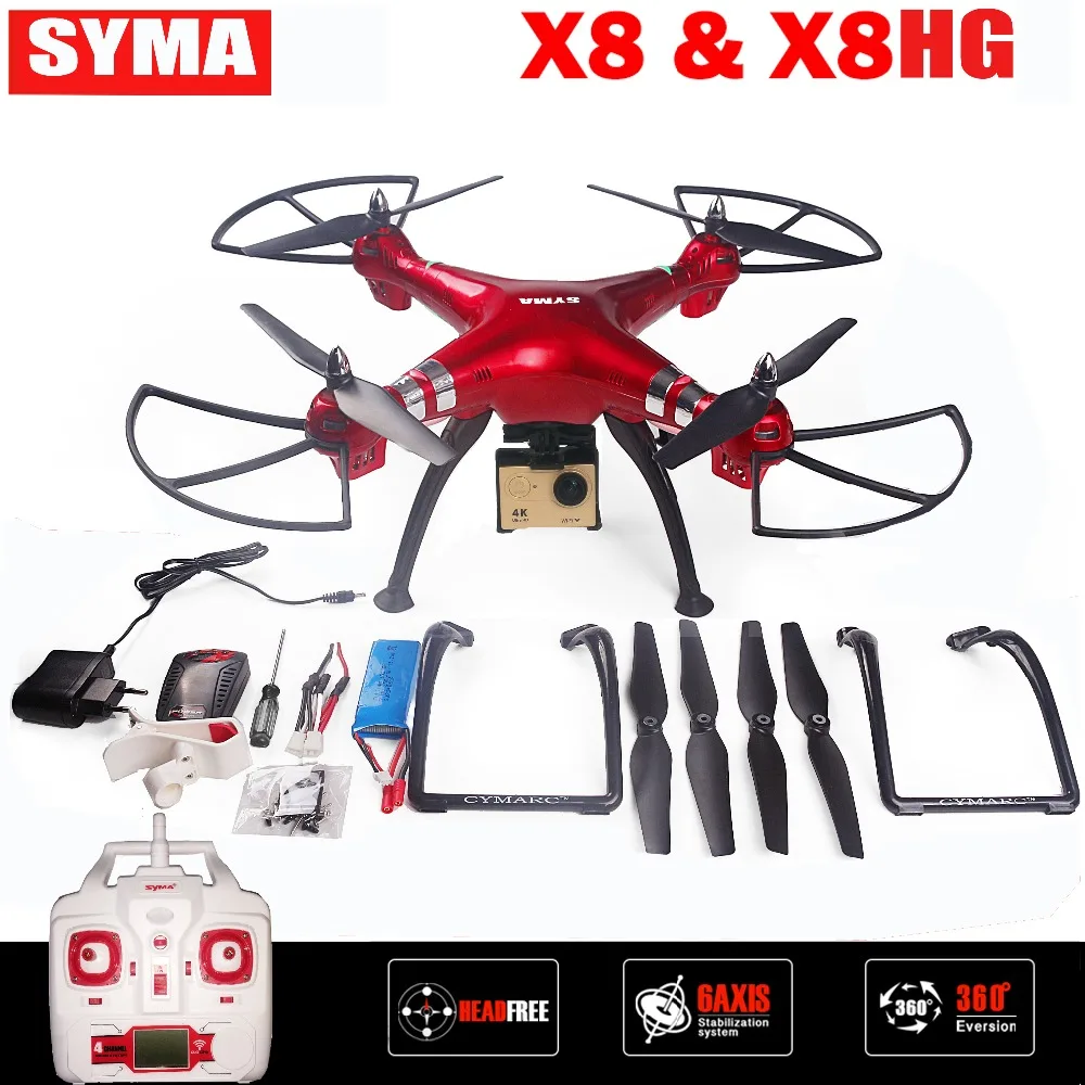SYMA X8HG X8HW RC Drone 2.4G 6 Axis FPV RC Quadcopter With SJ7000 14MP