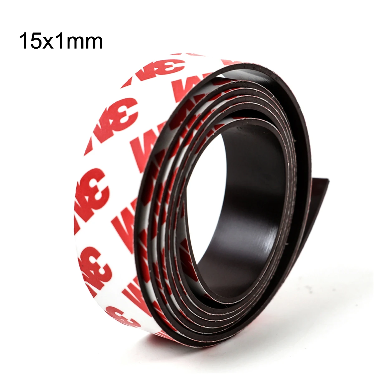 1 Meter 10*1 10*2 12*2 15*1 20*1 30*1 mm self Adhesive Flexible Soft Magnetic Strip Rubber Magnet Tape width 10mm/15mm/30mm 6