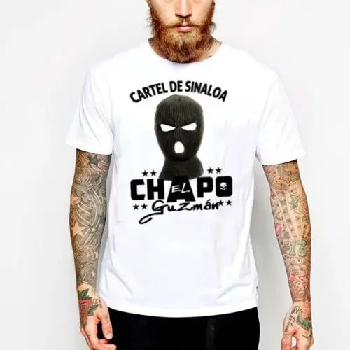 

El Chapo Guzman T-Shirt Sinaloa Cartel Gangster Sicario Mexican Hitman Narco Tee