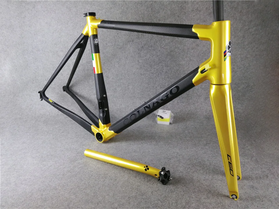 Золотой 2020 Colnago C60 углеродный шоссейный полный велосипед с R7000 R8000 Groupset Carbon 50 мм
