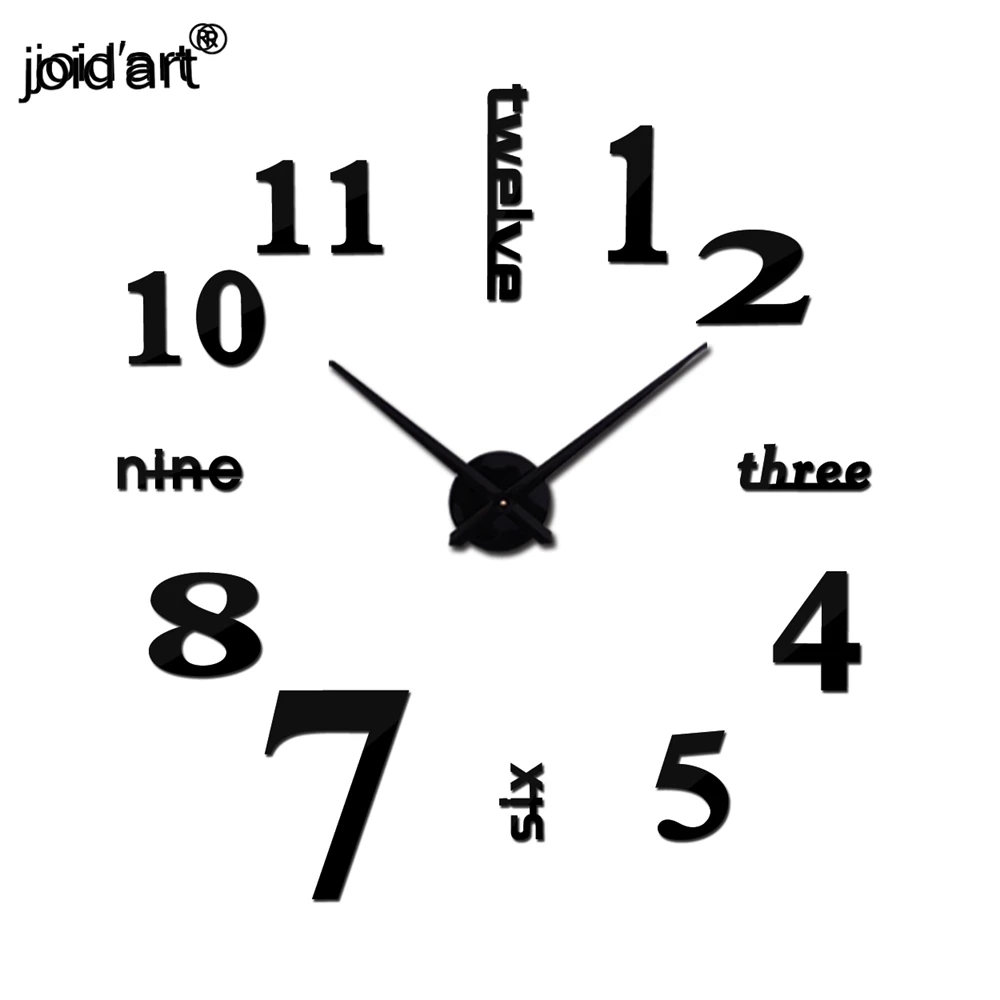Новые настенные часы reloj de pared украшение для дома 3d настенная наклейка акриловая специальная наклейка для гостиной игла