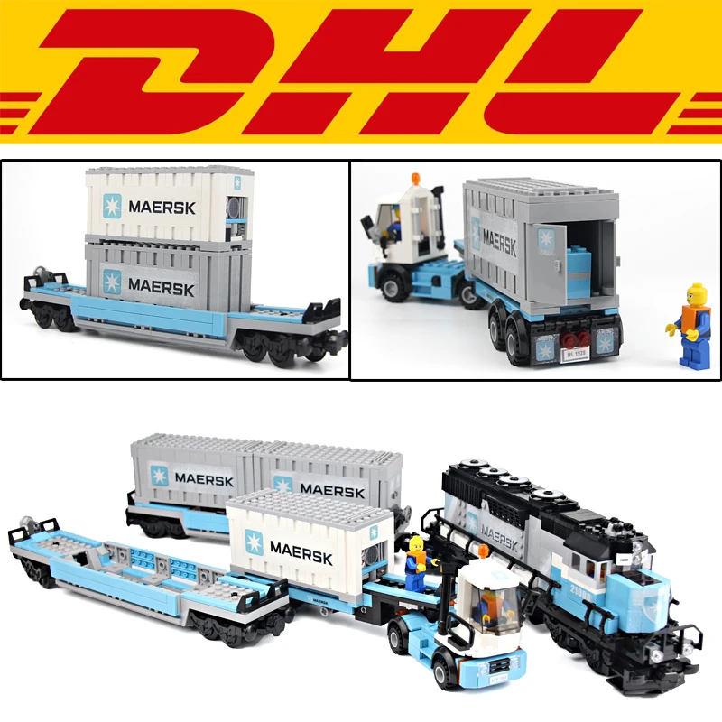 

2017 New 1234Pcs Technic Series Maersk Train Model Building Kit Figure Blocks Bricks Toy For Children Gift Compatible With 10219