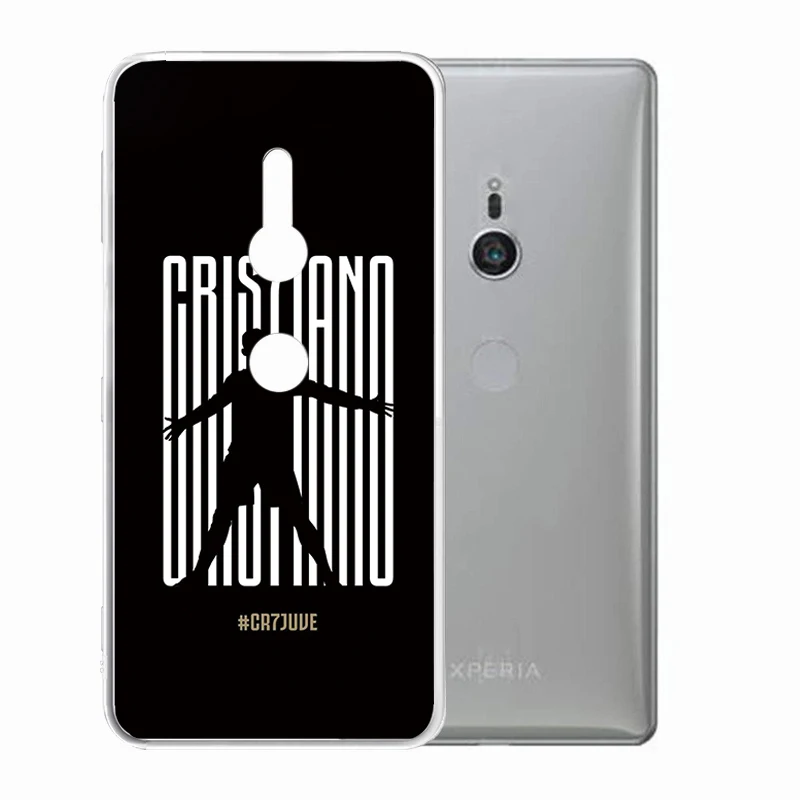 

Soft Silicone Clear TPU Case for Sony Xperia XZ4 XZ3 XZ2 10 Plus 1 Compact XA3 Durable CR7 C Ronaldo Cover