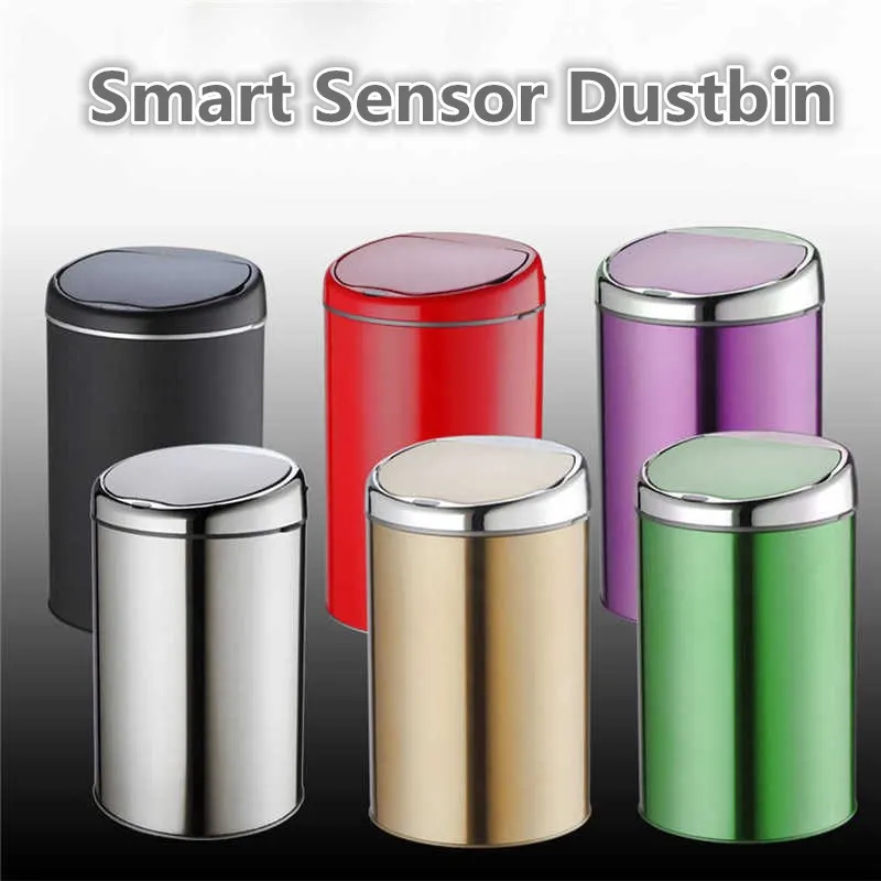

Automatic Inductive 6L Dustbin Home Smart Touchless Trash Can Infrared Sensor Rubbish Bin Office Kitchen Waste Bin Garbage Can