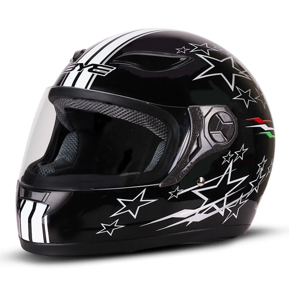 BYE мотоциклетный шлем Мужской Полнолицевой Мото шлем ABS материал мотоциклетный шлем мото электрический шлем Casco Moto - Цвет: HF-121-04