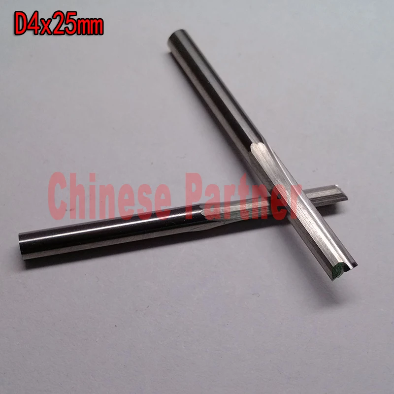 

3pcs/lot D4*25mm Two Straight Flute Milling Cutter,CNC Engraving Router Bits,wood,MDF,PVC,Acrylic Tools
