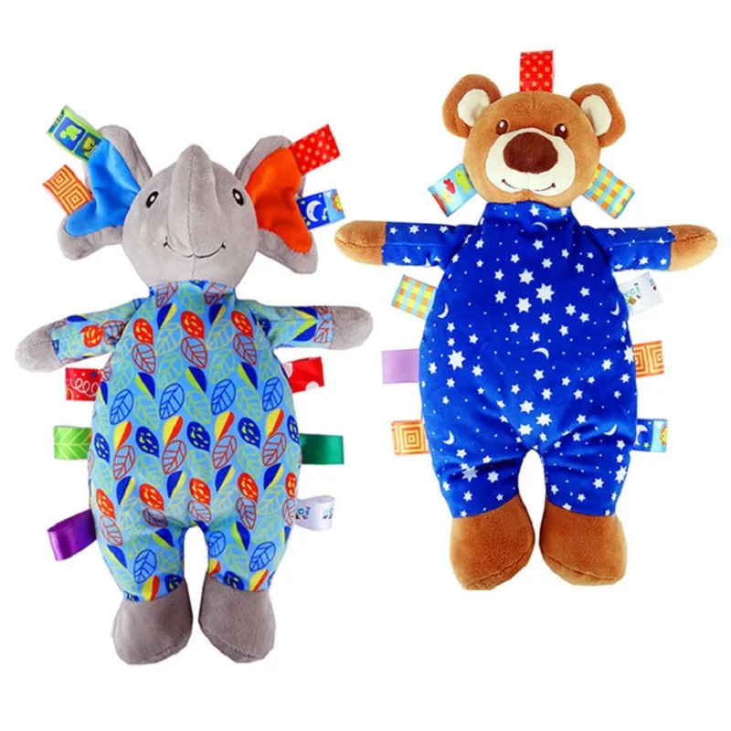 1 предмет 20 см слон и медведь плюша игрушки платье с красочной ткани Kawaii мультфильм животных кукла милые детские творческие подарок