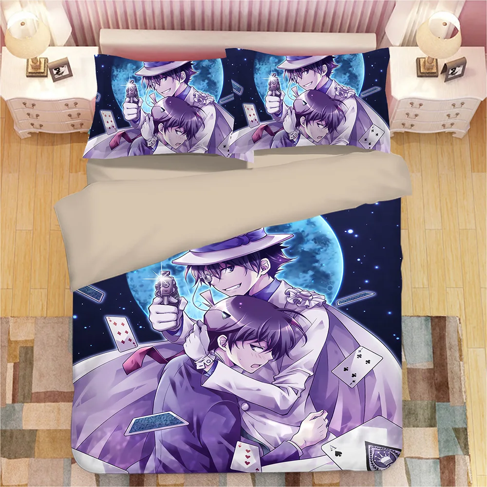  Detective Conan 3D Cartoon print bedding set Duvet Covers Case Closed comforter bedding sets bed li