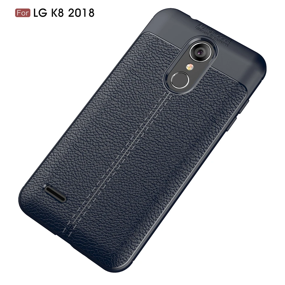 REAOOM Litchi pattern Case for LG K8 2018 Cover Full Protected Coque for LG G7 G6 Soft TPU Fitted Case for Q7 Q6 Business Cover (15)