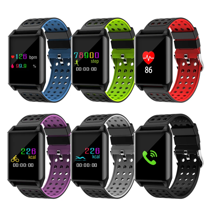 

M7 SmartWatch Android Waterproof Sports Fitness Tracker Heart Rate Monitoring Reminder Color Compatible IOS Android PK I watch