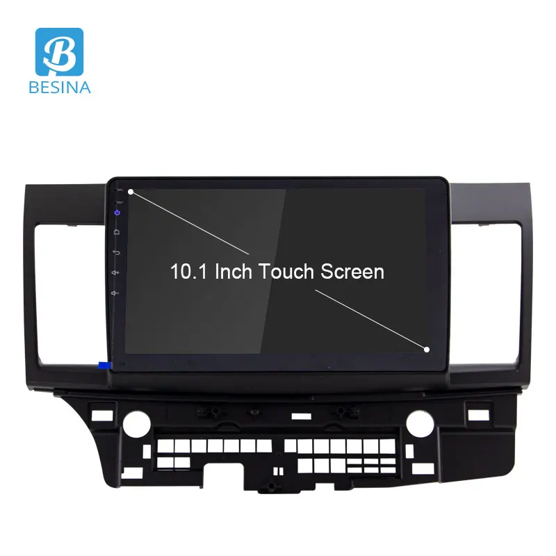 Discount Besina 10.1 inch Android 8.0 Car Radio For MITSUBISHI LANCER 2007-2016 Multimedia Player WIFI GPS Navigator Audio Stereo RDS 1