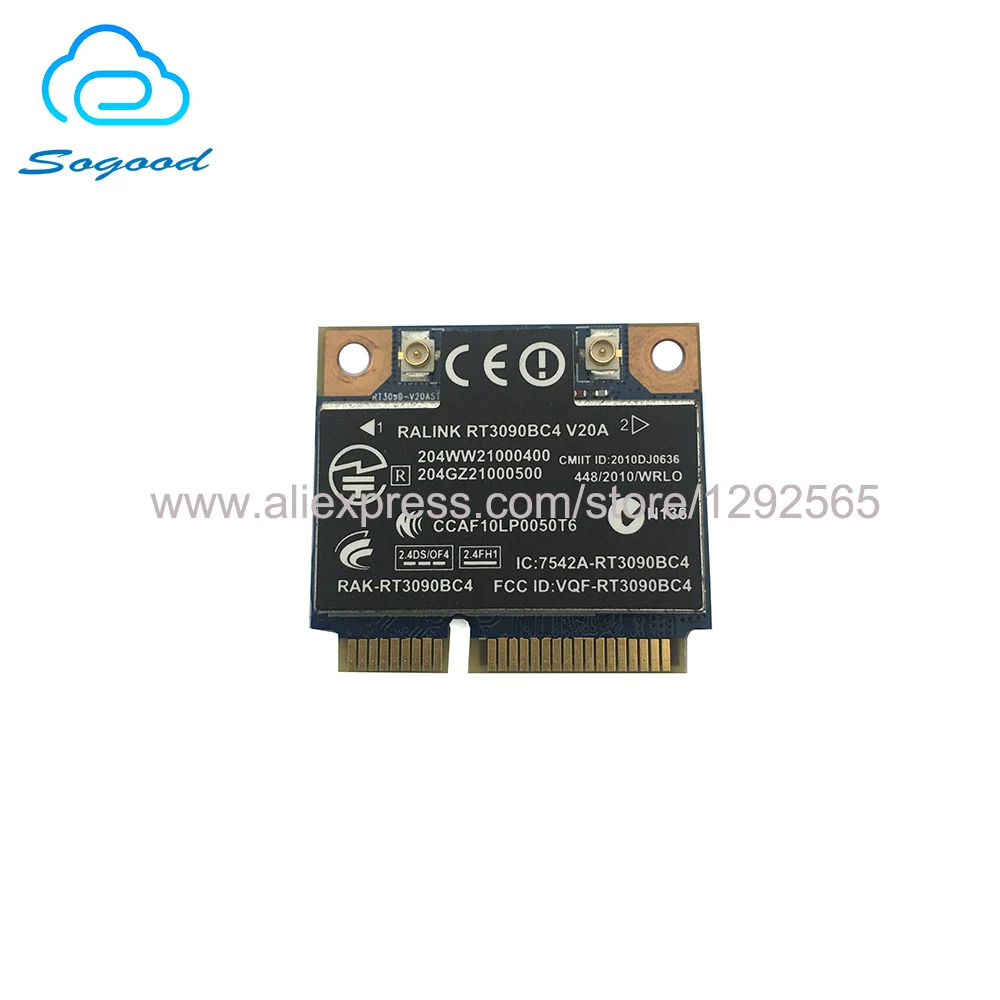Ralink RT3090 RT3090BC4 300 Мбит/с 802.11b/n WiFi адаптер Mini PCI E Беспроводная комбинированная карта +