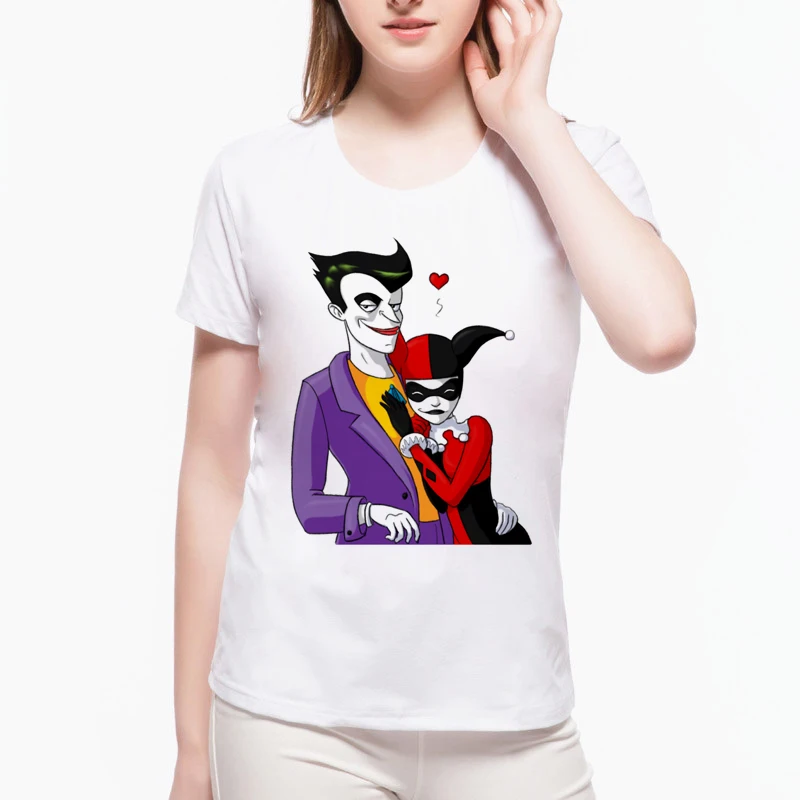 Новое поступление футболки Harley Quinn Love Joker топы из фильма отряд самоубийц модная