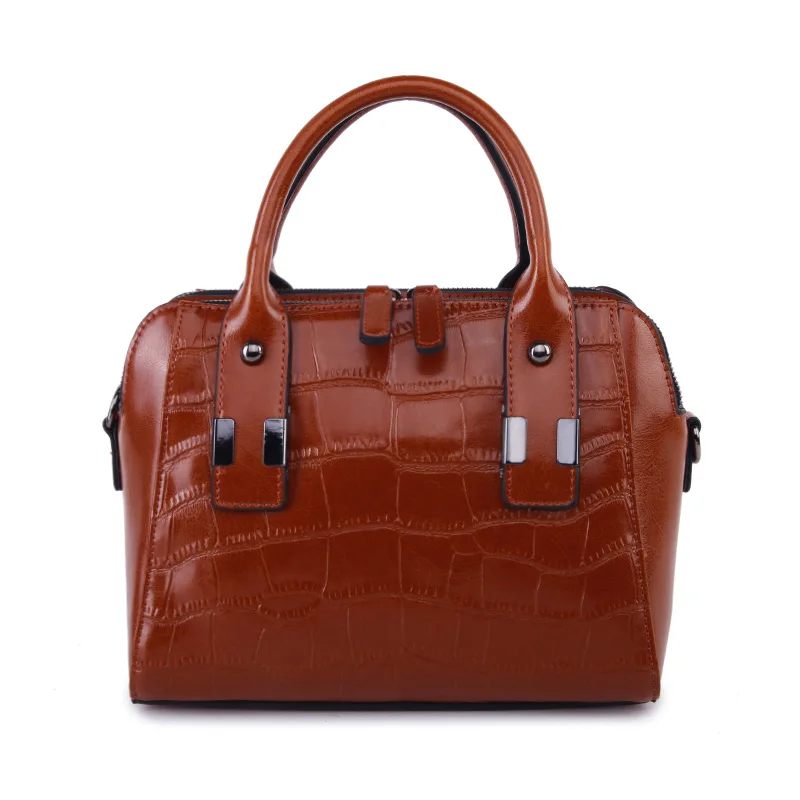 

Crocodile Textured-Leather Designer Bags Famous Brand Women Bags 2017 Ladies Summer Handbag High Quality With Document Pocket