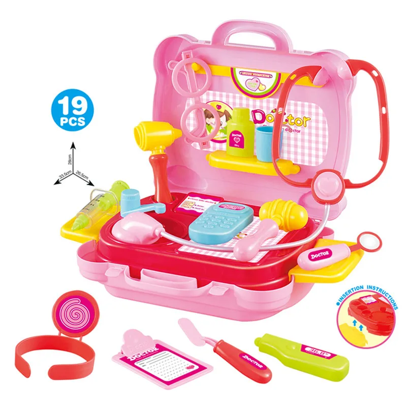 Educational Toys For Children Play Doctor Pretend Medical Set Case Educational Role Play Gift For Kid Play Gift For Kid 40AP26