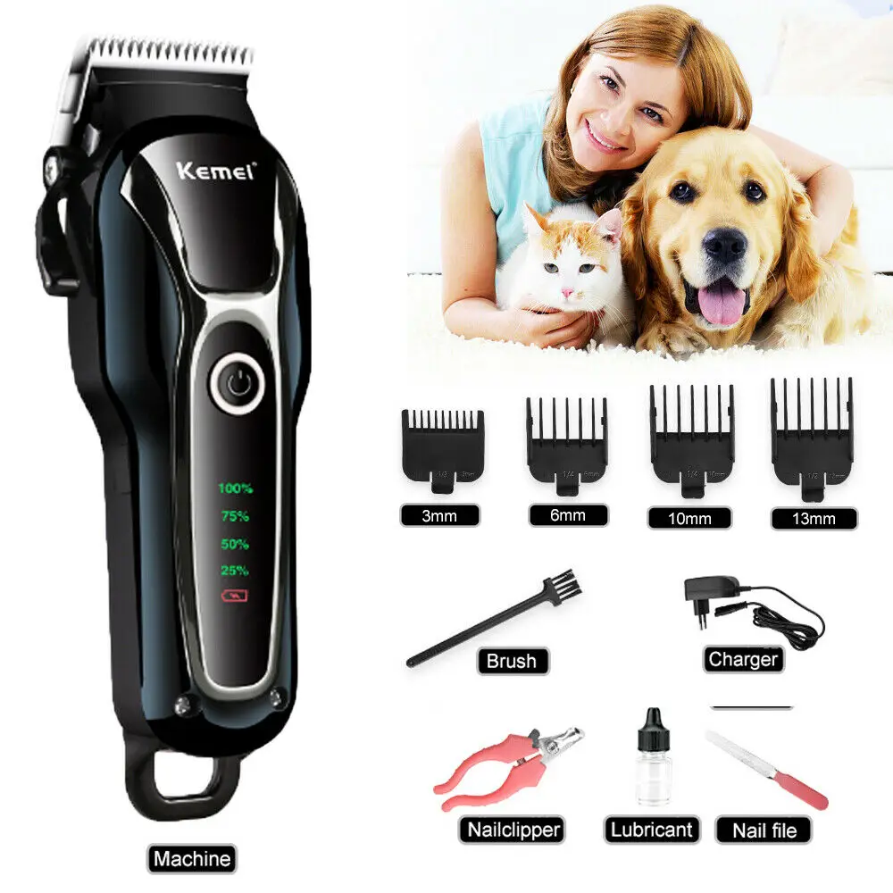 

Rechargeable Cat Dog Hair Trimmer Electrical Pet Clipper Cutter Grooming Machine