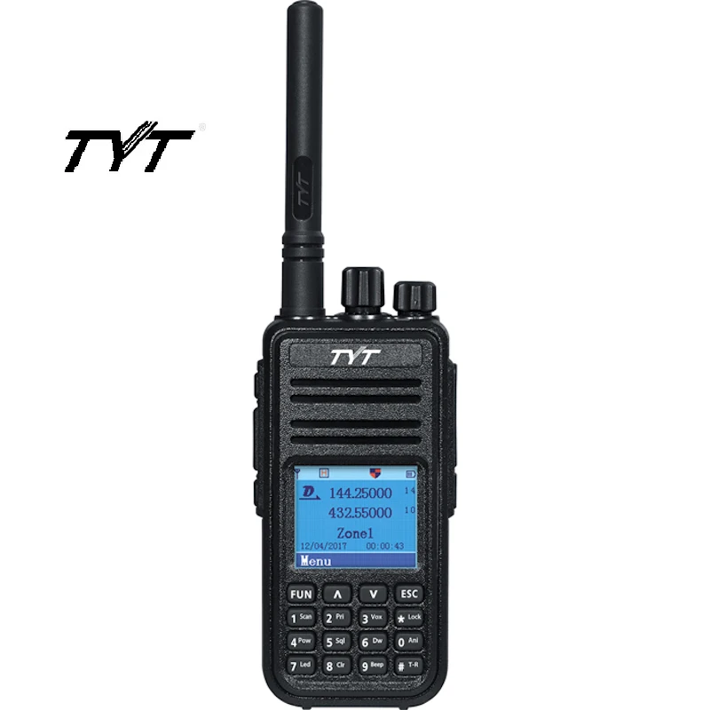 

TYT MD-380UV Walkie Talkie DUAL BAND DUAL TIME SLOT 135-174&400-480MHz DMR Radio Tier I & II Transceiver