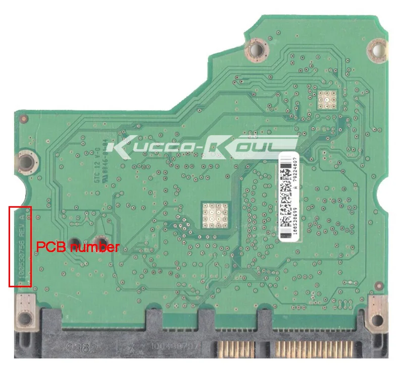 

hard drive parts PCB logic board printed circuit board 100530756 for Seagate 3.5 SATA hdd data recovery hard drive repair