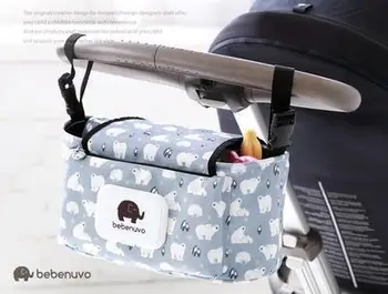 

2018 New Baby Stroller Bags Large Capacity Mummy Nappy Bag Multifunction Travel Diaper Bag Maternity Nursing Hanging Storage Bag