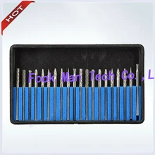 30 набор алмазных боров, 1/8 дюймов хвостовик Средний grider, JEWELERS роторные биты DREMEL, ювелирные инструменты