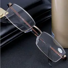 Очки для чтения для мужчин и женщин без оправы алюминиево-магниевая оправа диоптрий дальнозоркости очки+ 1,0+ 1,5+ 2,0+ 2,5+ 3,0 Gafas de lectura