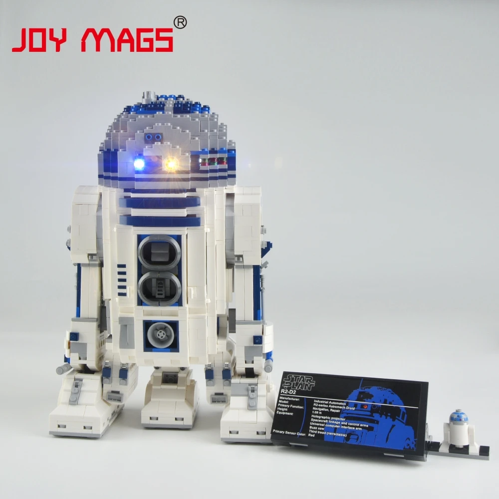 JOY MAGS светодиодный светильник для звездных войн 10225 R2 D2 Seingt совместим с 05043 35009 (не