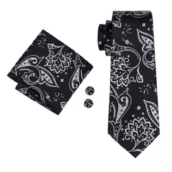 LS-1599 Барри. ван дропшиппинг Для мужчин галстук 100% шелк жаккард Тканые Галстук Ханки Запонки Галстуки для Для мужчин свадебные Бизнес