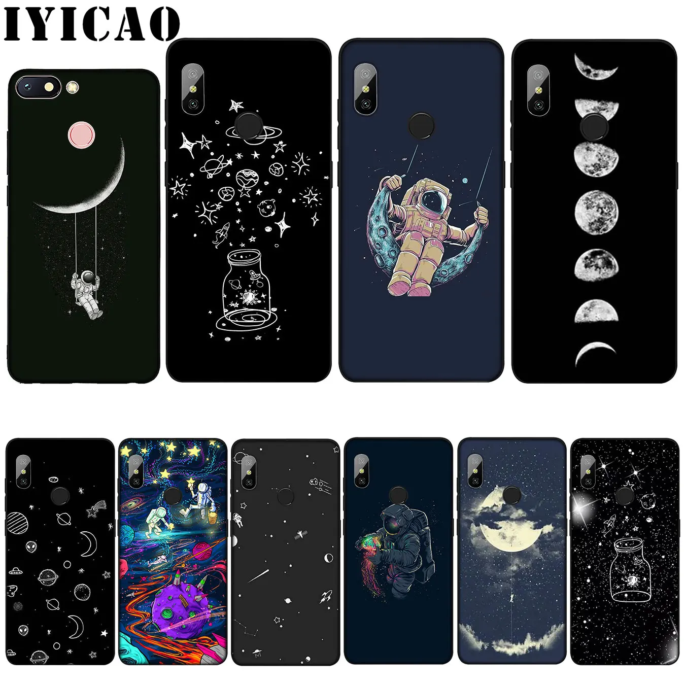 Мягкий силиконовый чехол IYICAO sky Space planet для Xiaomi Mi 9 8 A2 Lite A1 6 pocophone f1 MAX 3 mi9 mi8 mia2 |