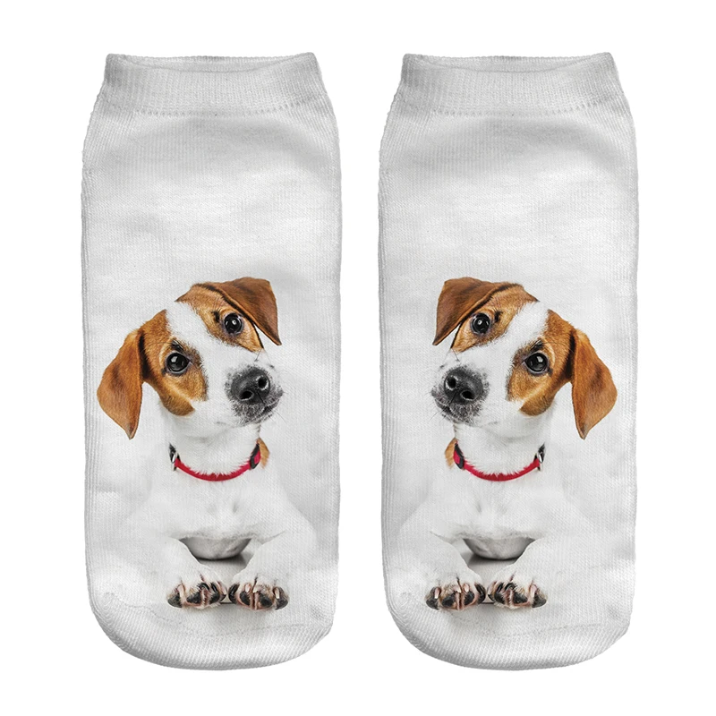 

hot Sale 3D Digital Printed Cute Luo Su dog Women Socks Unisex Fashion Cute Short Sock Women Low Cut Dress Sock Hot