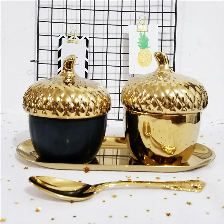 Украшение дома керамические креативные банки для хранения Pinecone керамическая