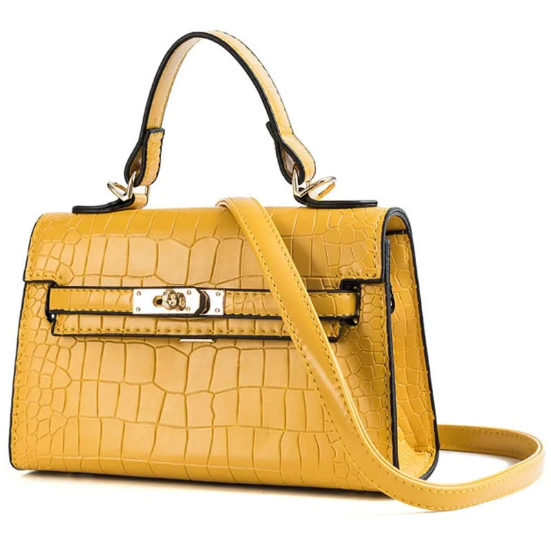 

New luxury handbags female Crocodile pattern leather bag for women 2019 Fashion Ladies messenger shoulder party bags #19782