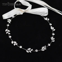 TOPQUEEN HP172 Романтические свадебные аксессуары для волос блестящие стразы свадебная корона для волос Свадебная повязка на голову вечерние украшения для волос