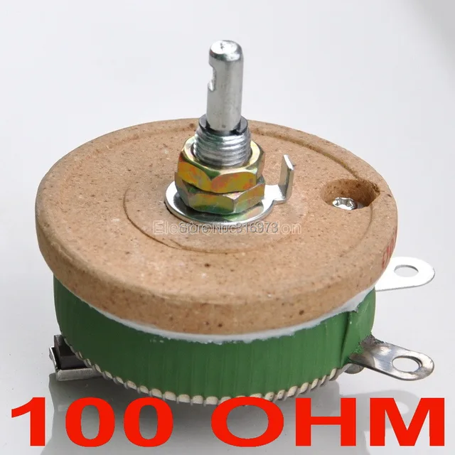 50w high power draadgewonden potentiometer 100 ohm, regelbare weerstand, variabele weerstand, 50