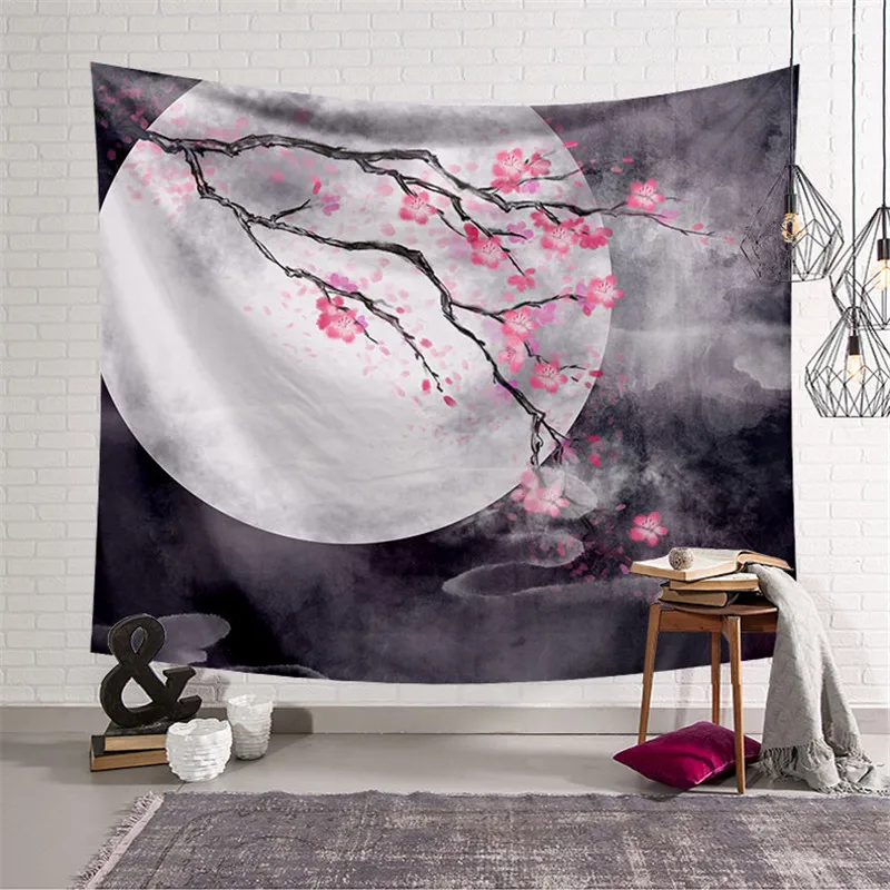 

Tapestry Wall Hanging Moon Wall Carpet Tapiz Mandala Farmhouse Decor Boho Home Decor Blanket Hippy Tapisserie Murale Goblen